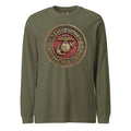 Wooden USMC Seal Long Sleeve T-Shirt