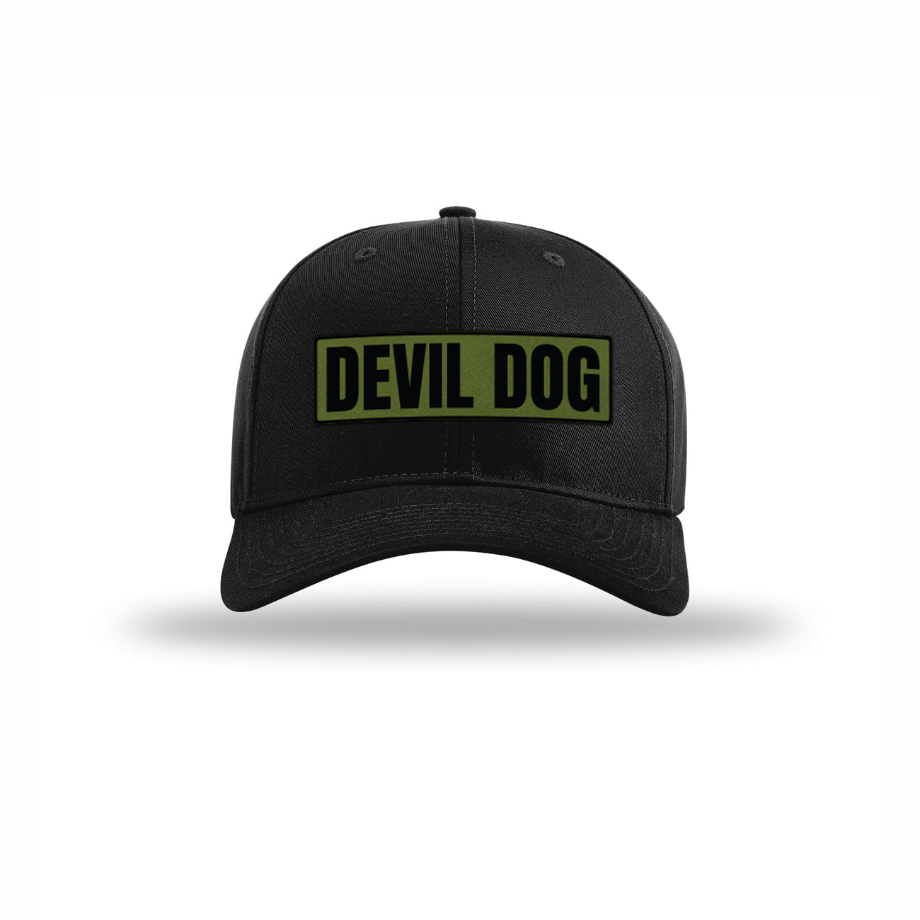 Devil Dog OD Green Patch Structured Hat