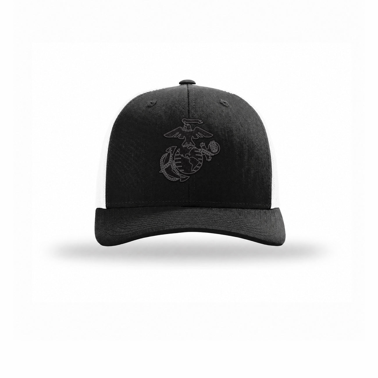 Eagle Globe & Anchor Carbon Fiber Patch Structured Trucker