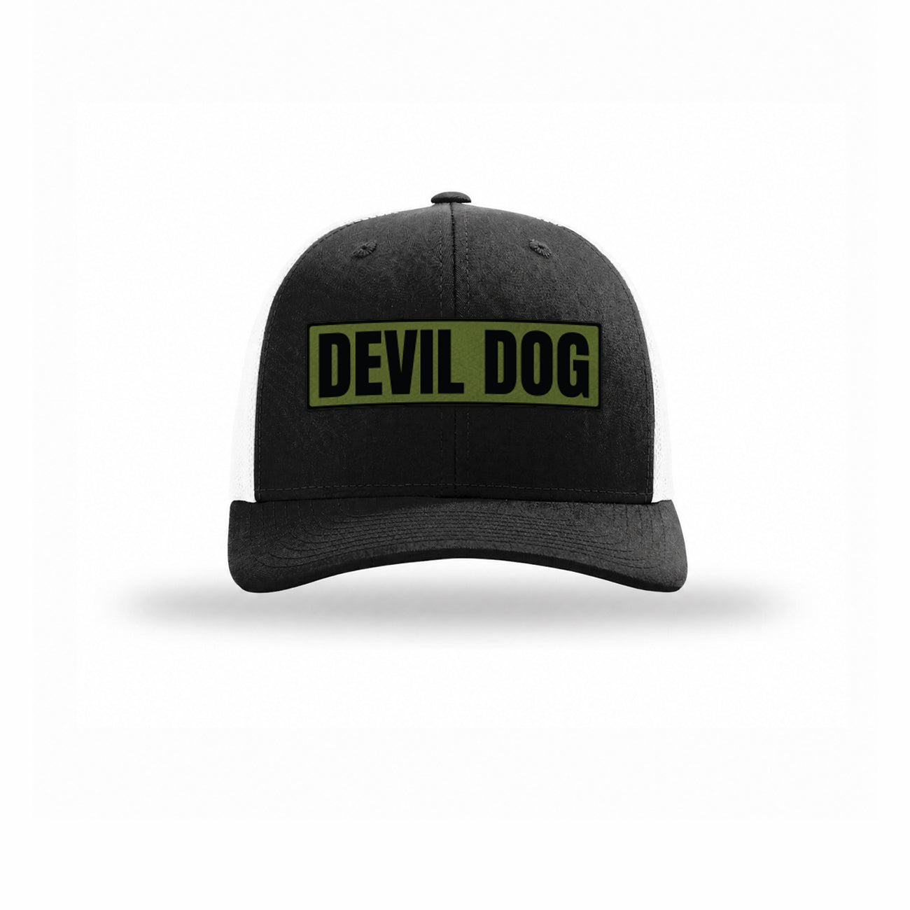 Devil Dog OD Green Patch Structured Trucker