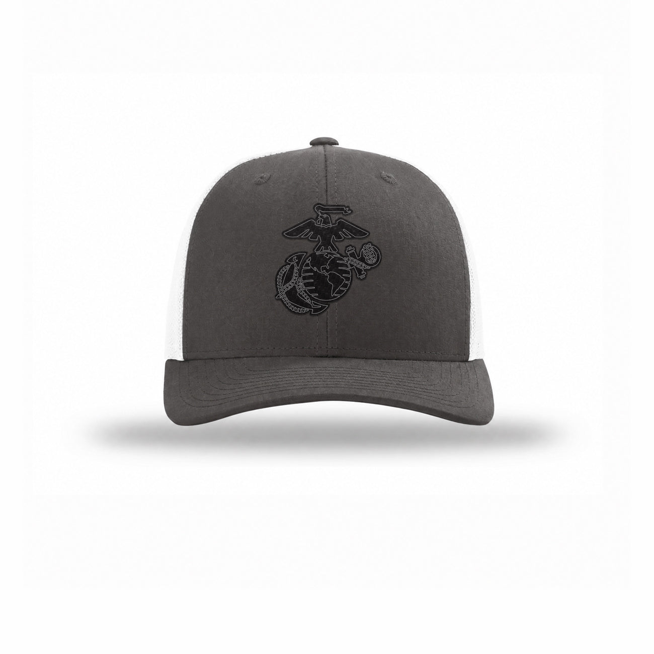 Eagle Globe & Anchor Carbon Fiber Patch Structured Trucker
