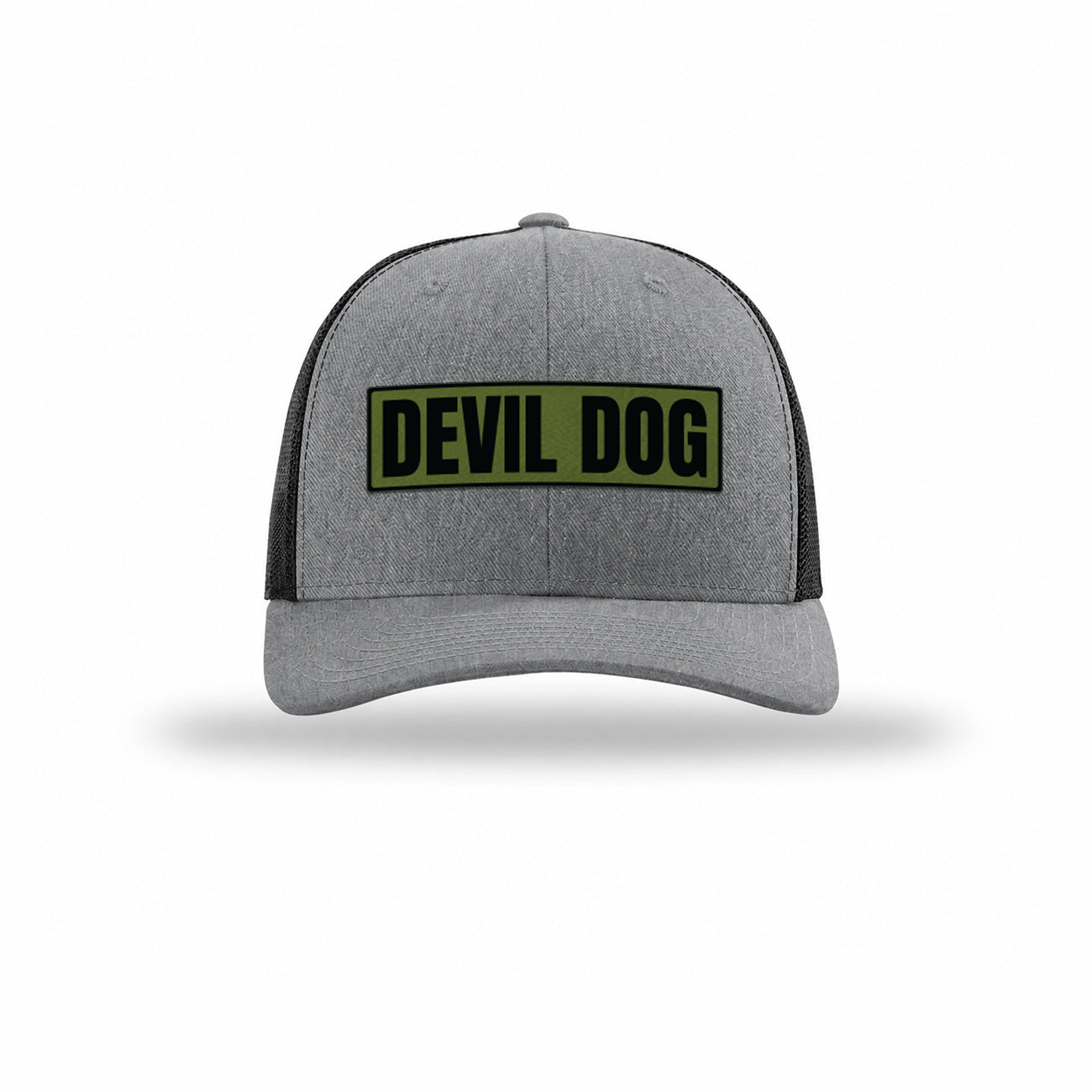 Devil Dog OD Green Patch Structured Trucker