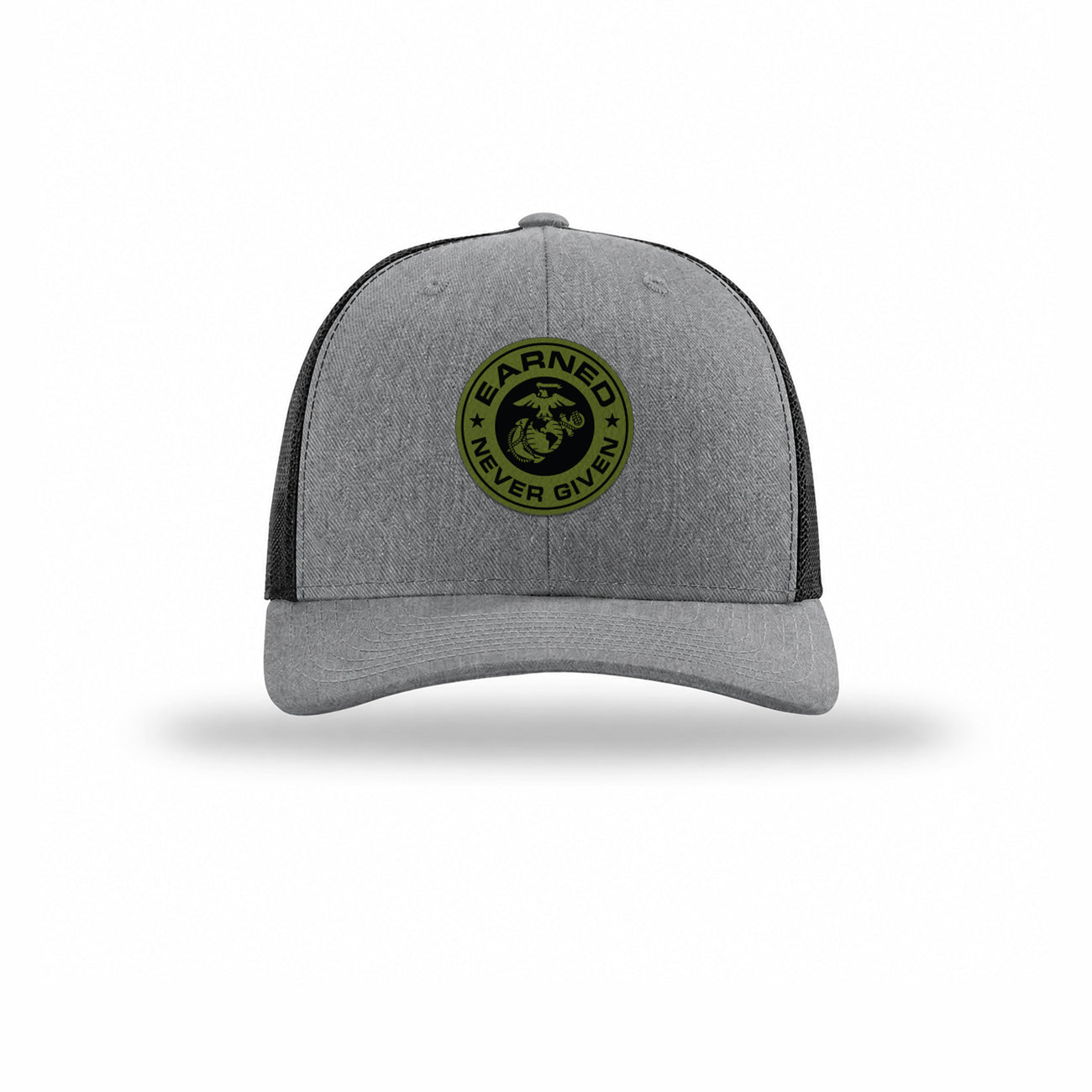 Earned Never Given OD Green Patch Structured Trucker