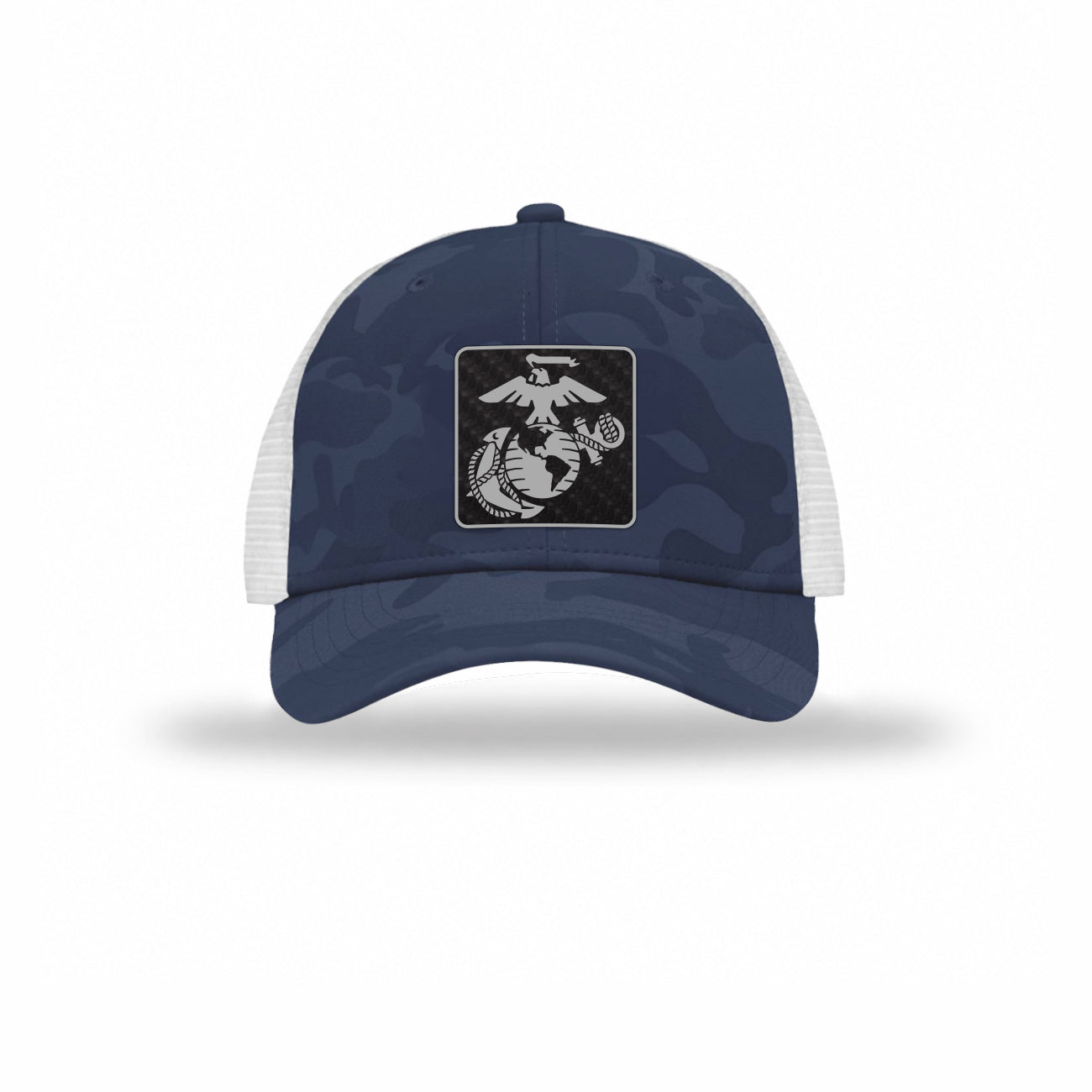 EGA Square Carbon Fiber Patch Camo Structured Trucker