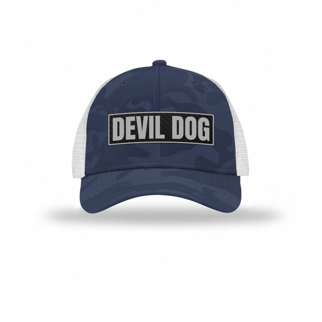 Devil Dog Carbon Fiber Patch Camo Structured Trucker
