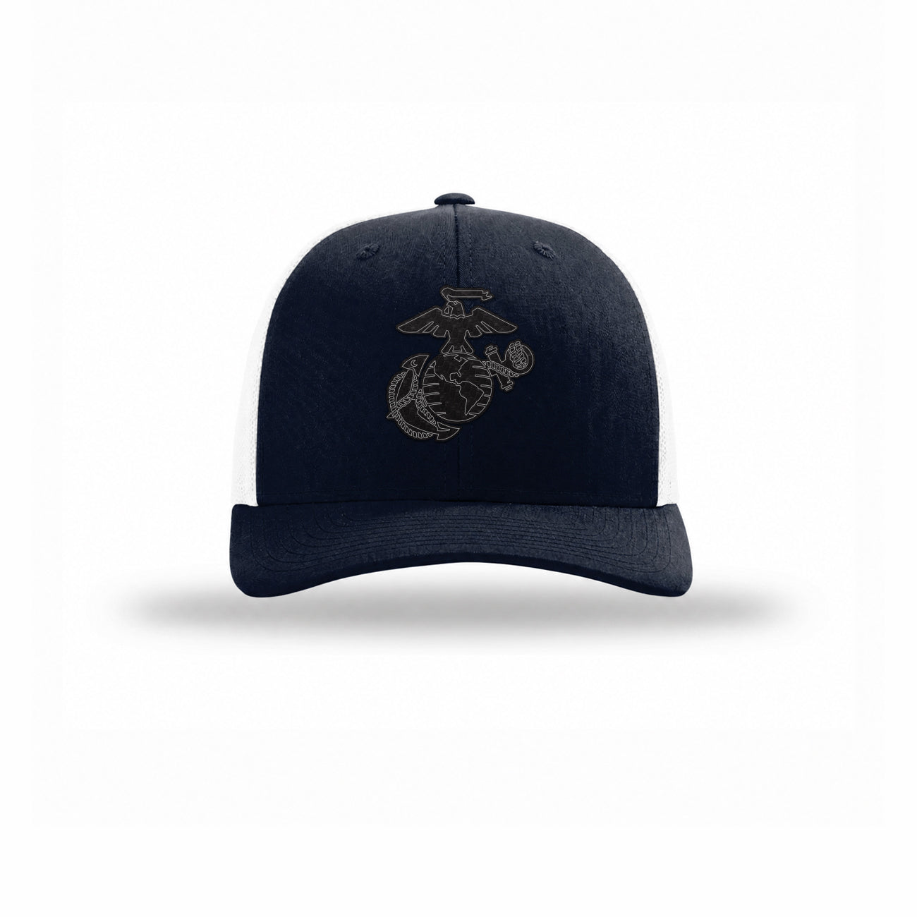 Eagle Globe & Anchor Carbon Fiber Patch Structured Trucker