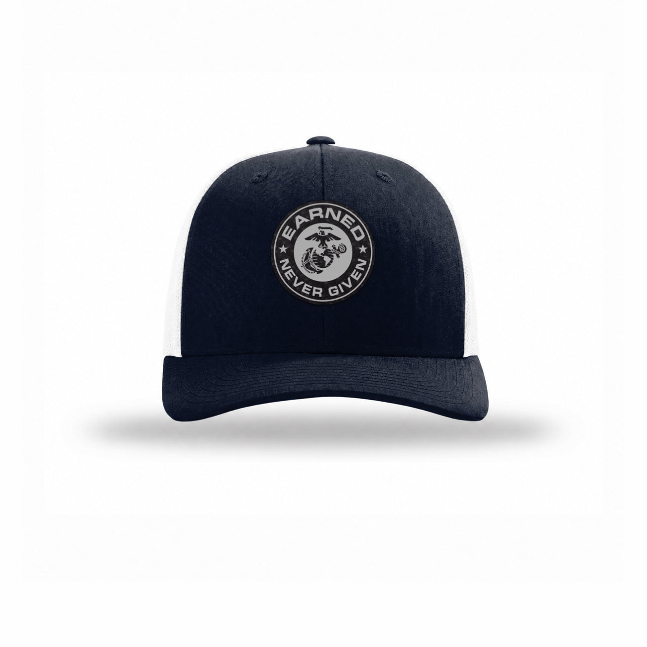 Earned Never Given Carbon Fiber Patch Structured Trucker