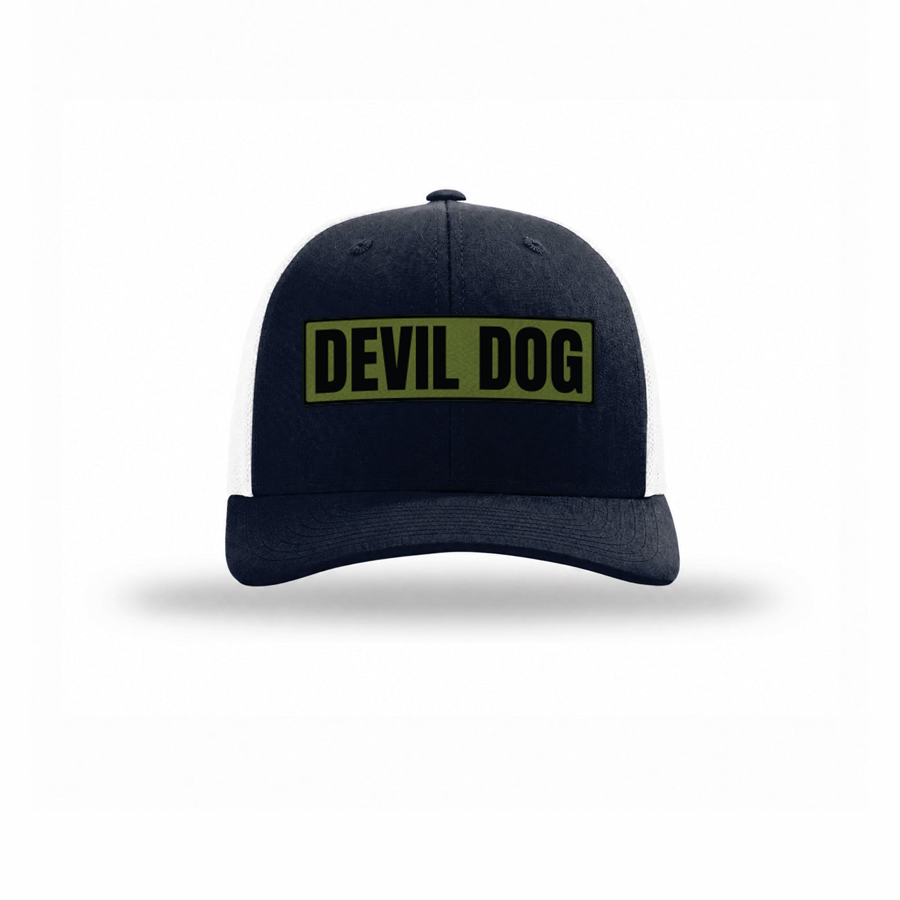 Devil Dog OD Green Patch Structured Trucker