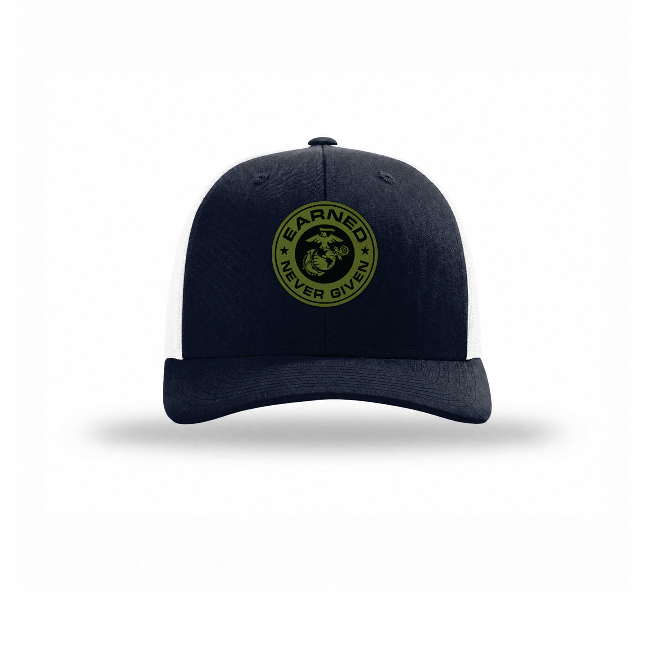 Earned Never Given OD Green Patch Structured Trucker