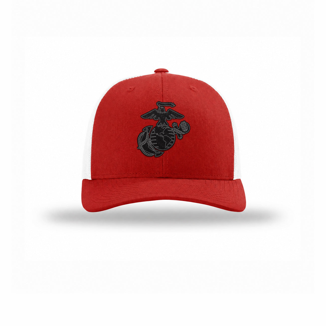 Eagle Globe & Anchor Carbon Fiber Patch Structured Trucker