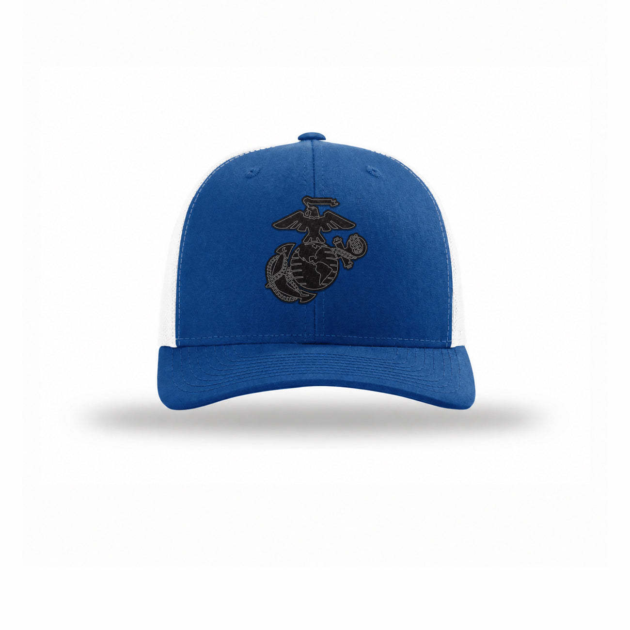 Eagle Globe & Anchor Carbon Fiber Patch Structured Trucker