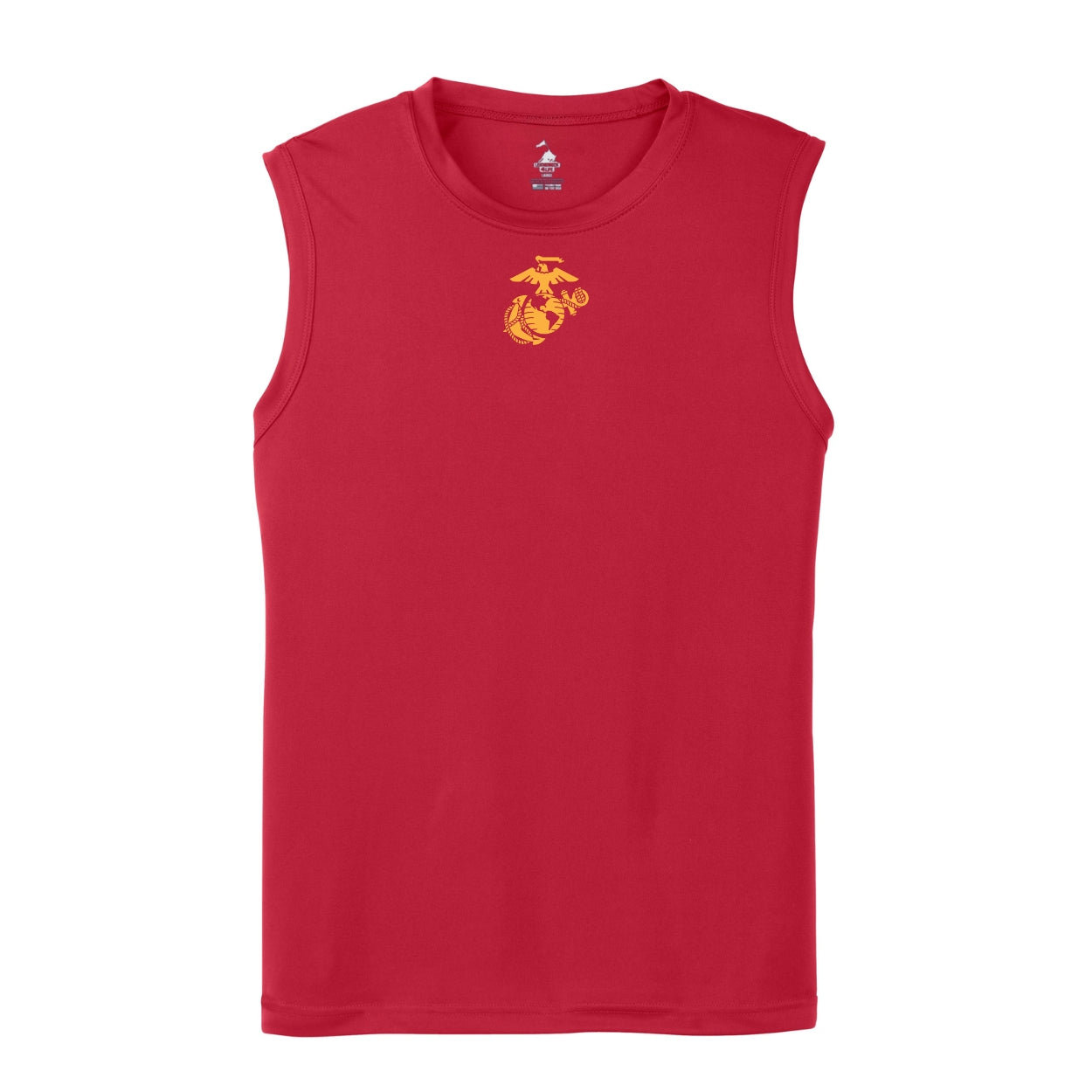 Eagle Globe & Anchor- Gold Logo Sleeveless Performance Shirt