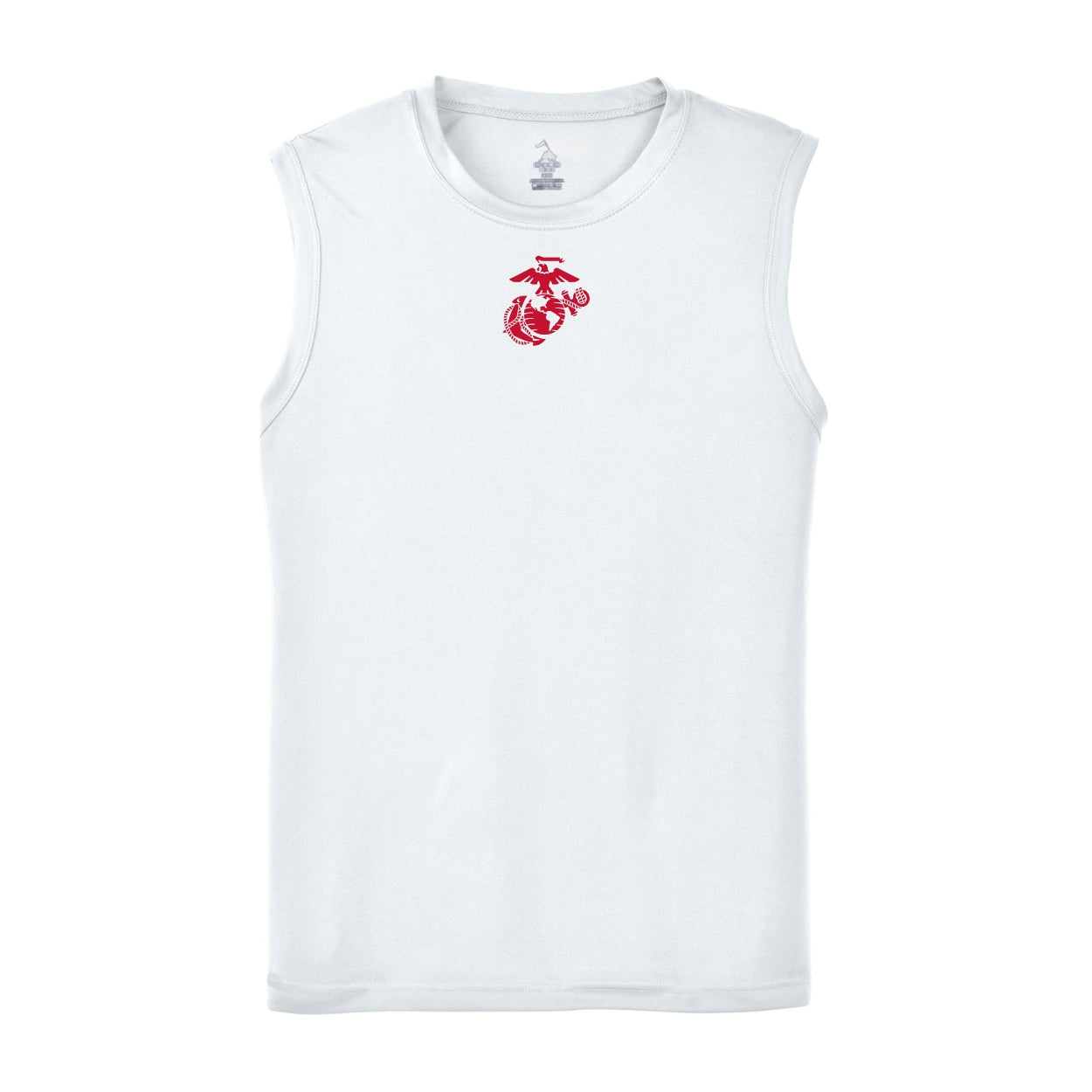 Eagle Globe & Anchor- Red Logo Sleeveless Performance Shirt