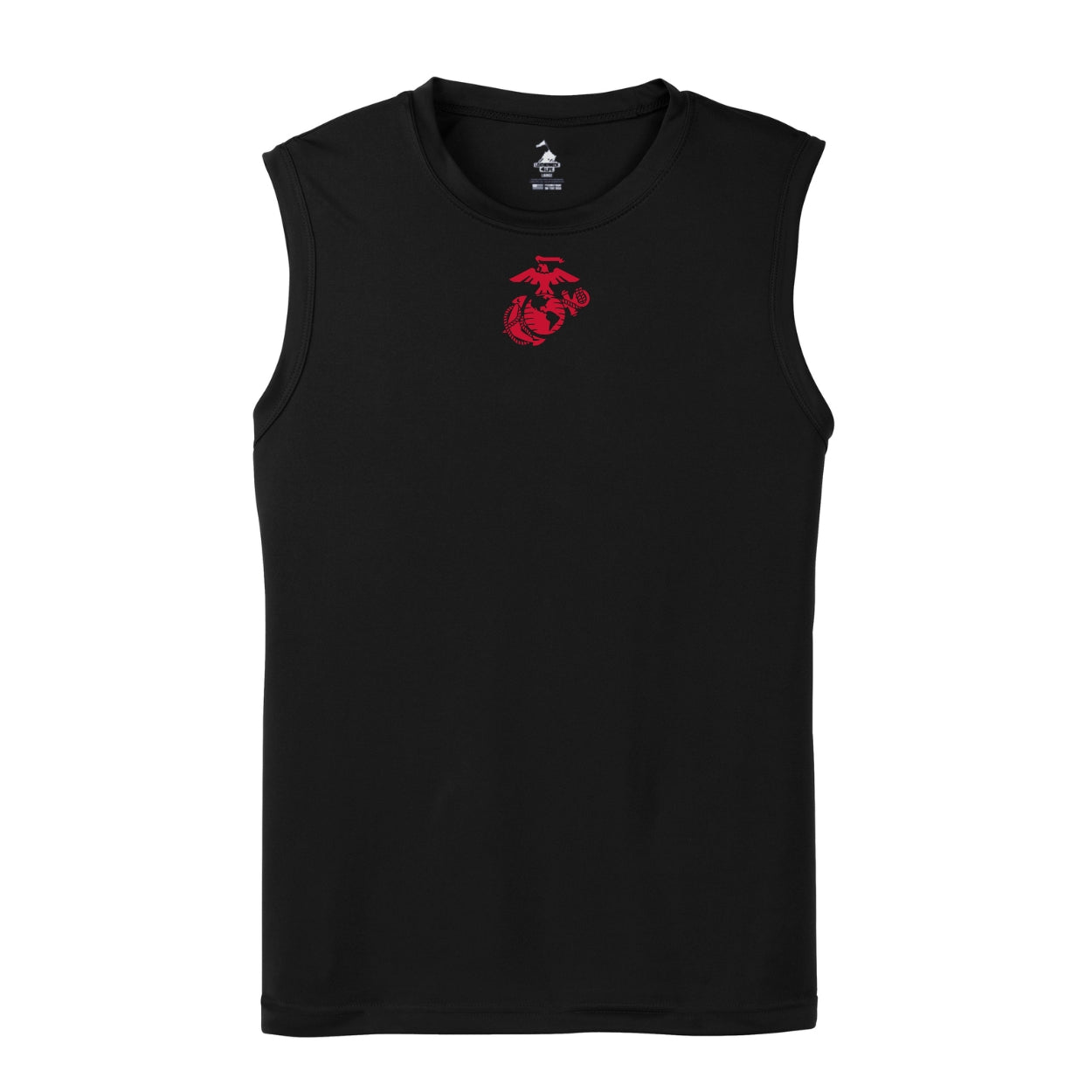 Eagle Globe & Anchor- Red Logo Sleeveless Performance Shirt