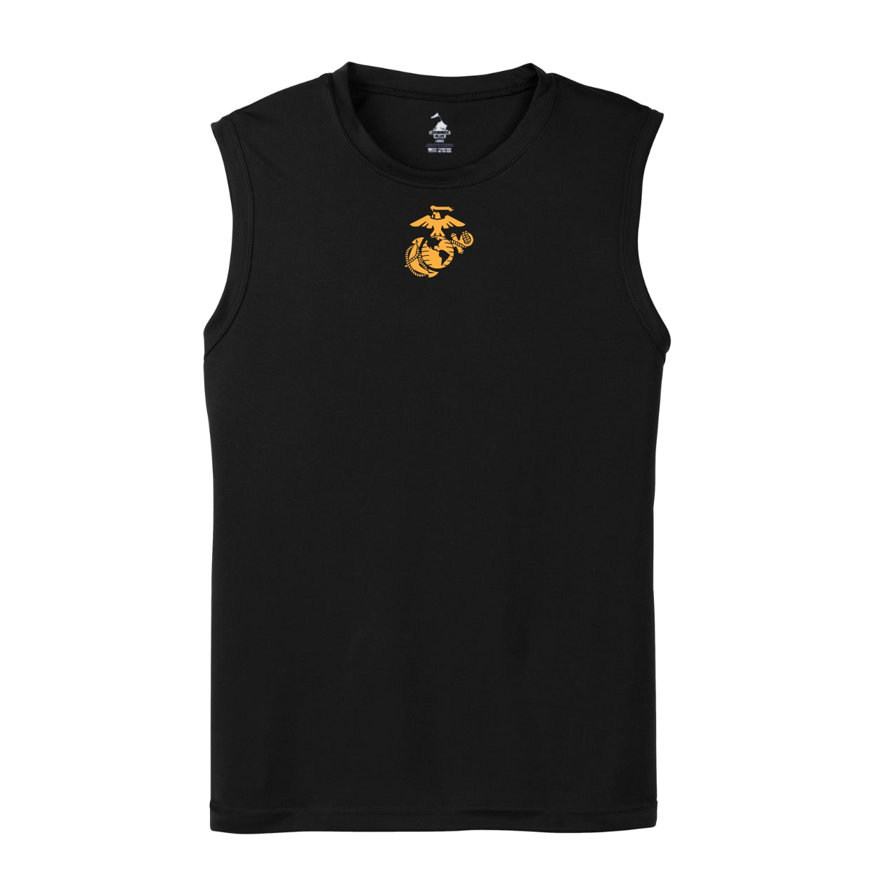 Eagle Globe & Anchor- Gold Logo Sleeveless Performance Shirt