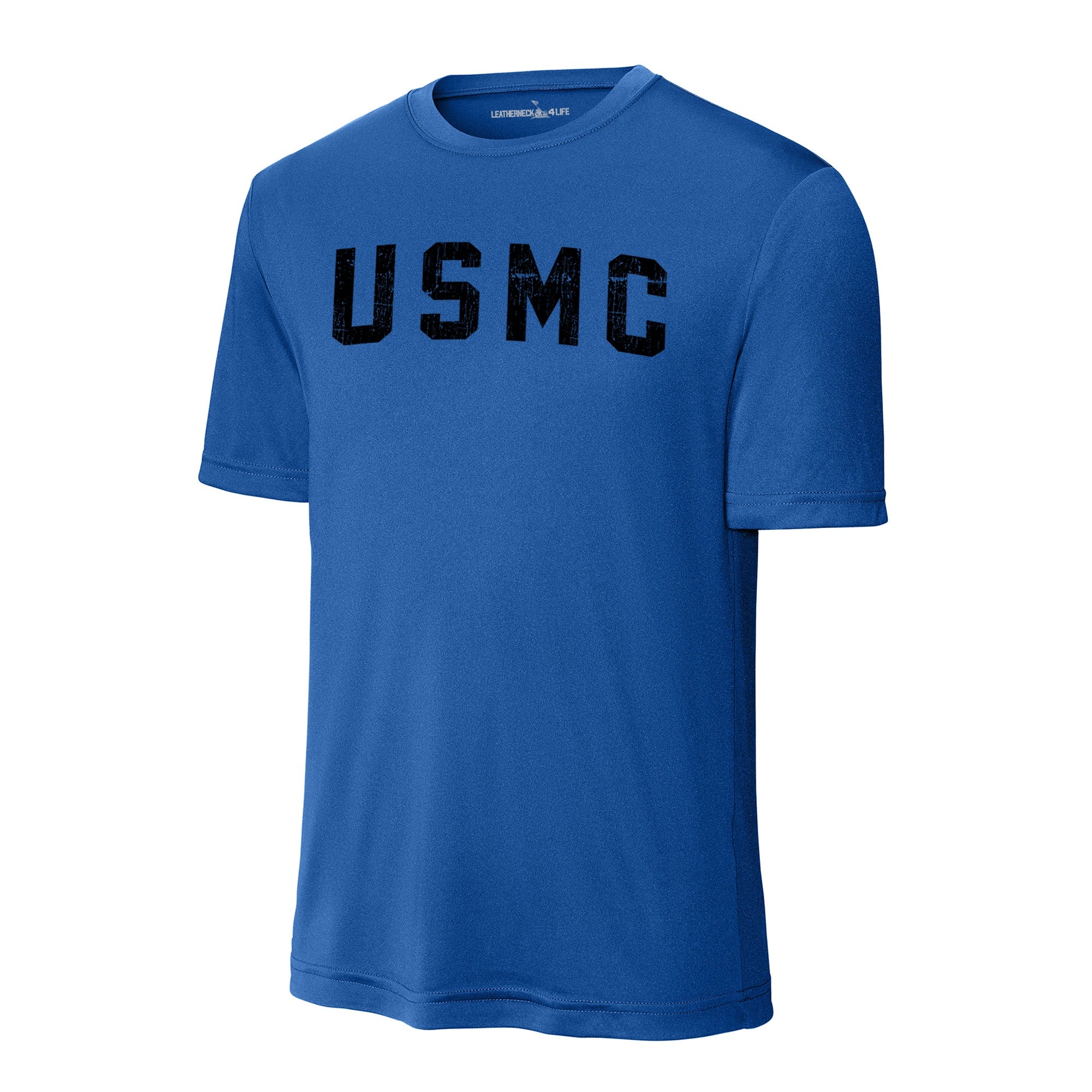 USMC Arch Black Performance T-Shirt