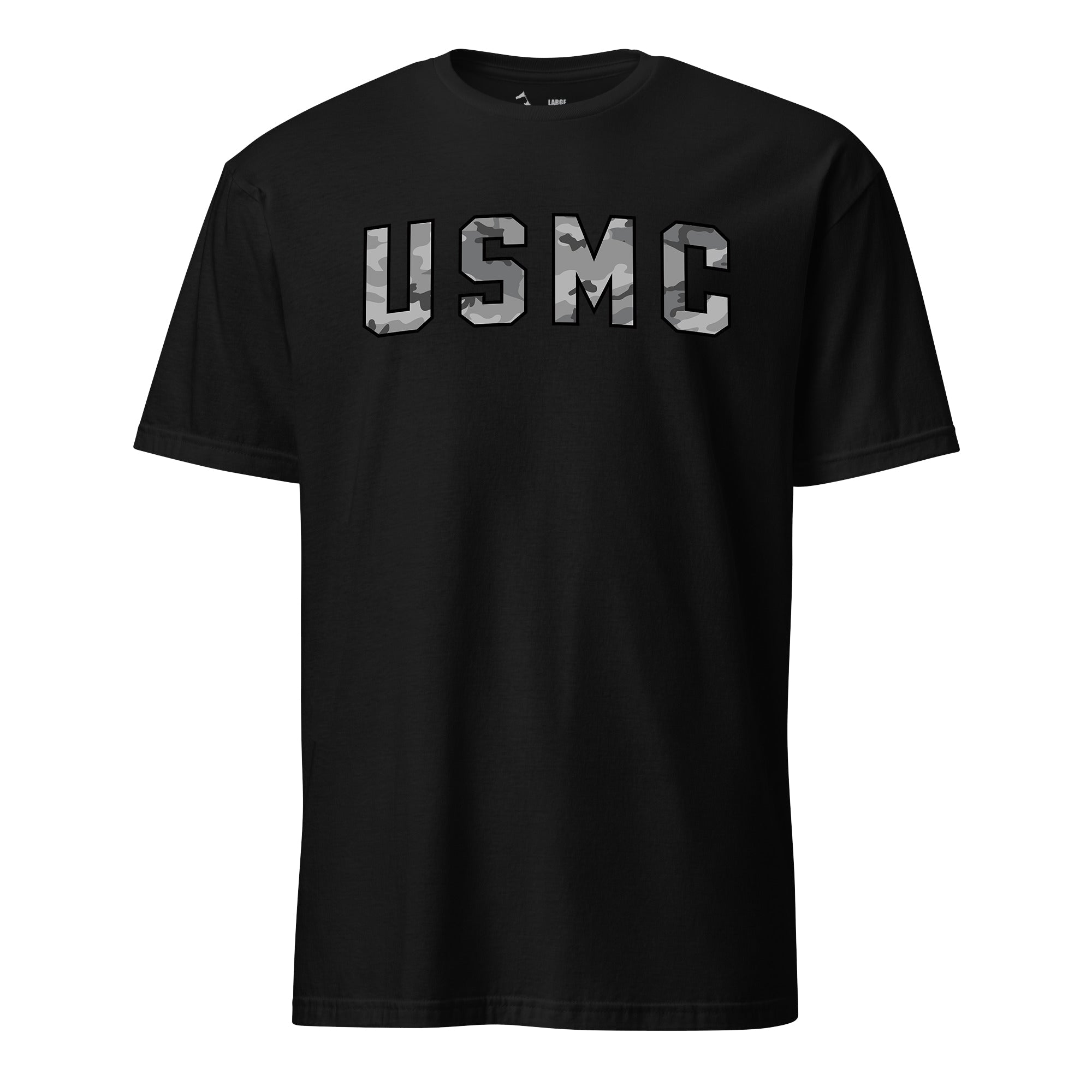 USMC Arch Blackout Woodland Camo T-Shirt