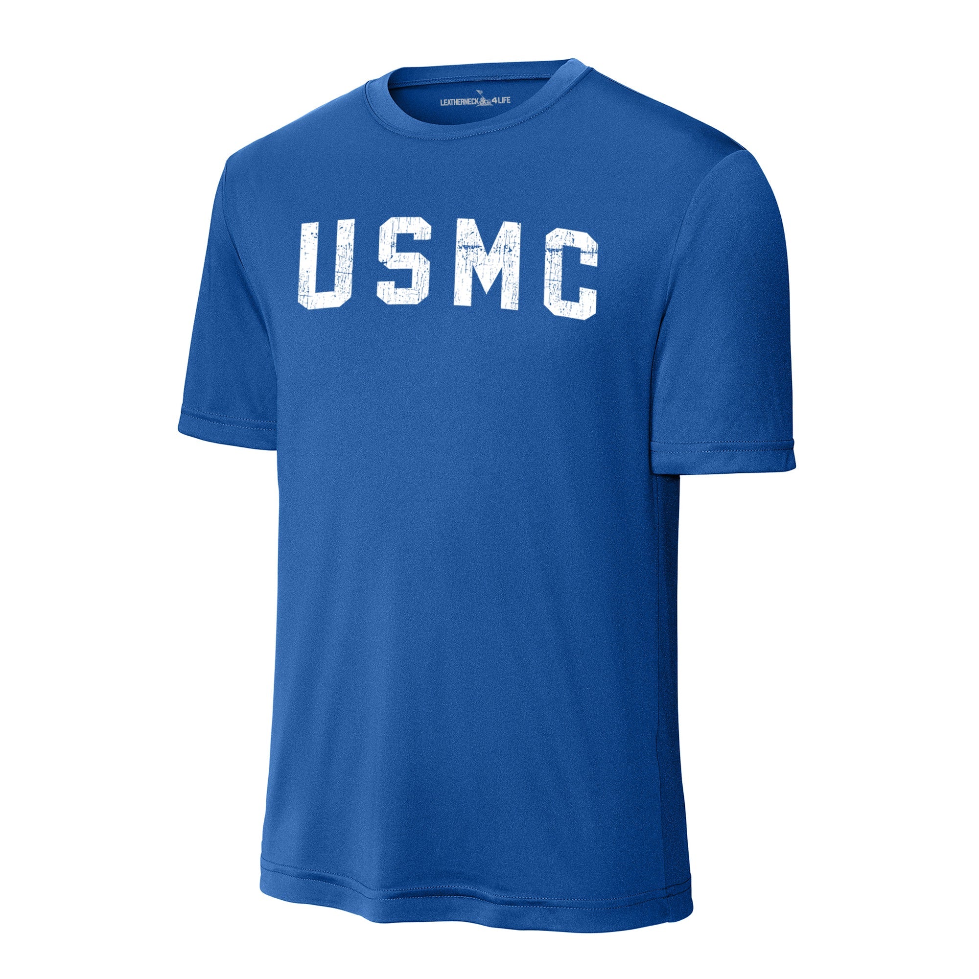USMC Arch White Performance T-Shirt