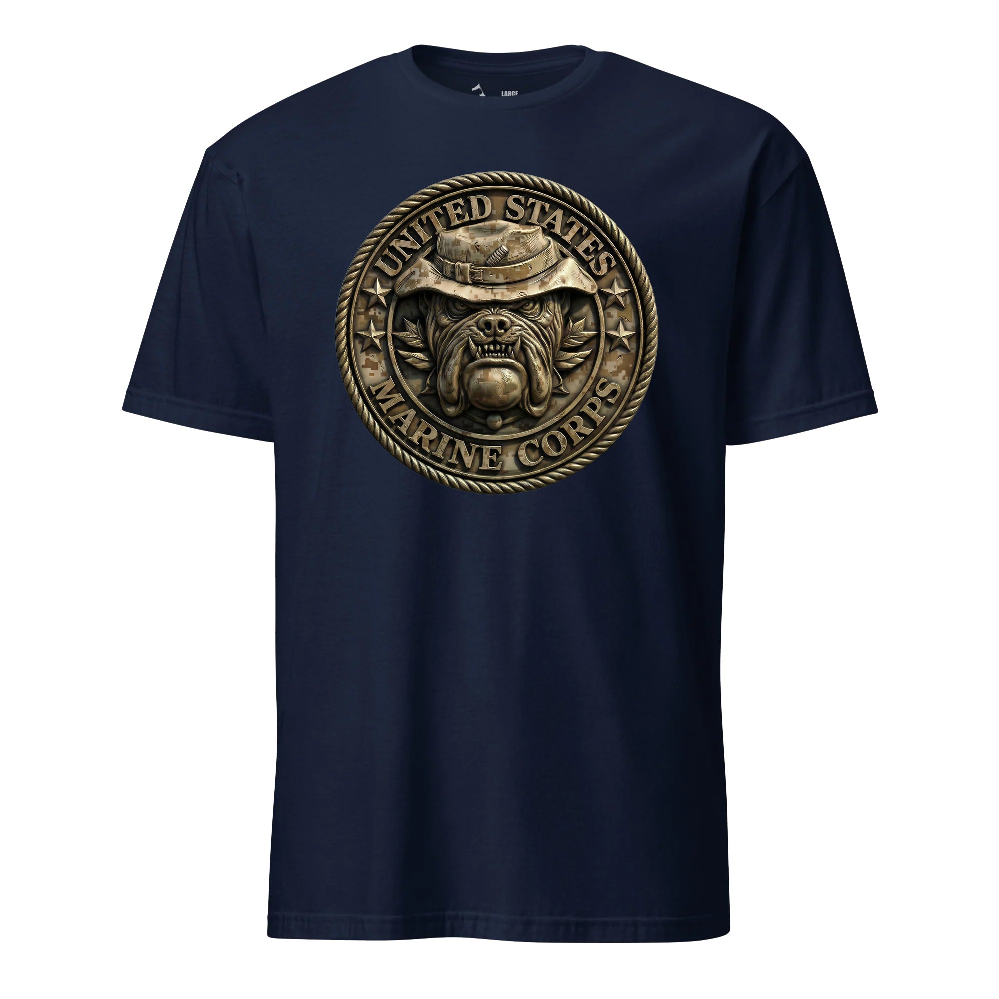 USMC Bulldog Desert Boonie Hat T-Shirt