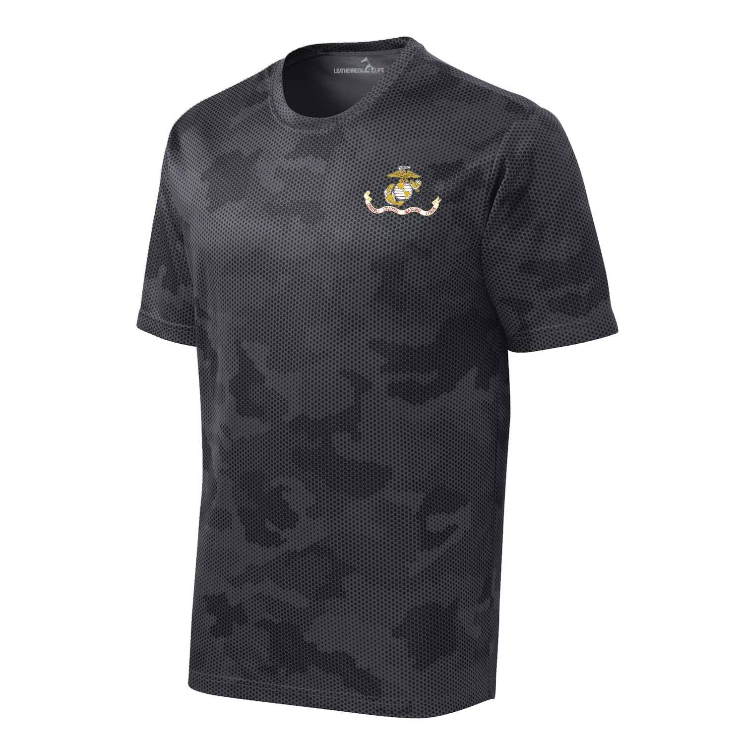 Camohex USMC Flag Left Chest Performance T-Shirt