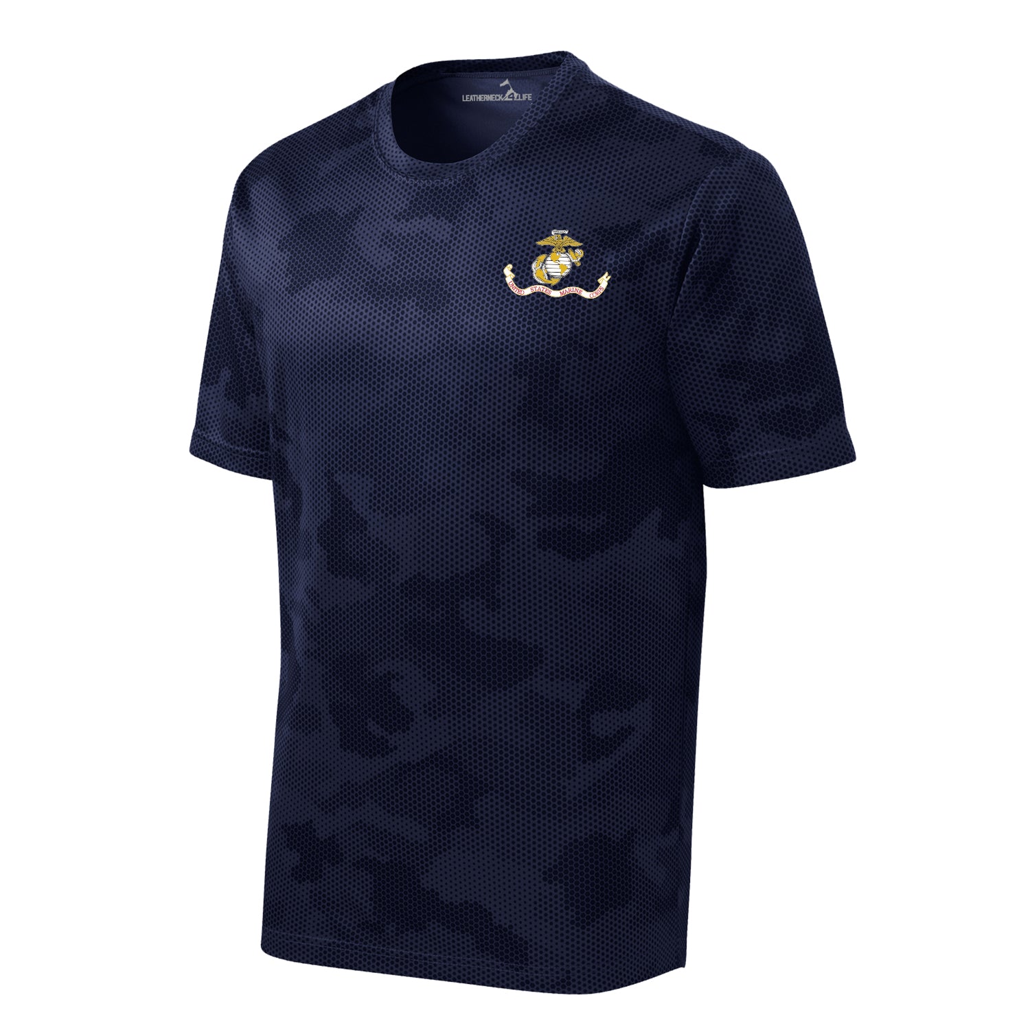 Camohex USMC Flag Left Chest Performance T-Shirt