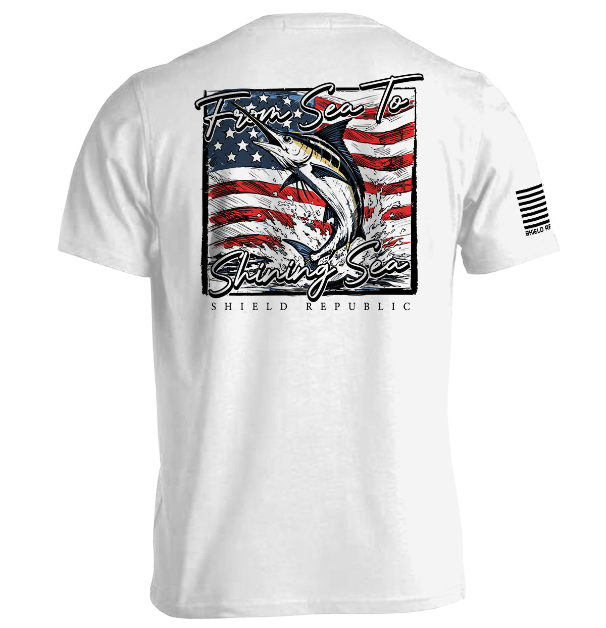 From Sea To Shining Sea Marlin (Back Print)