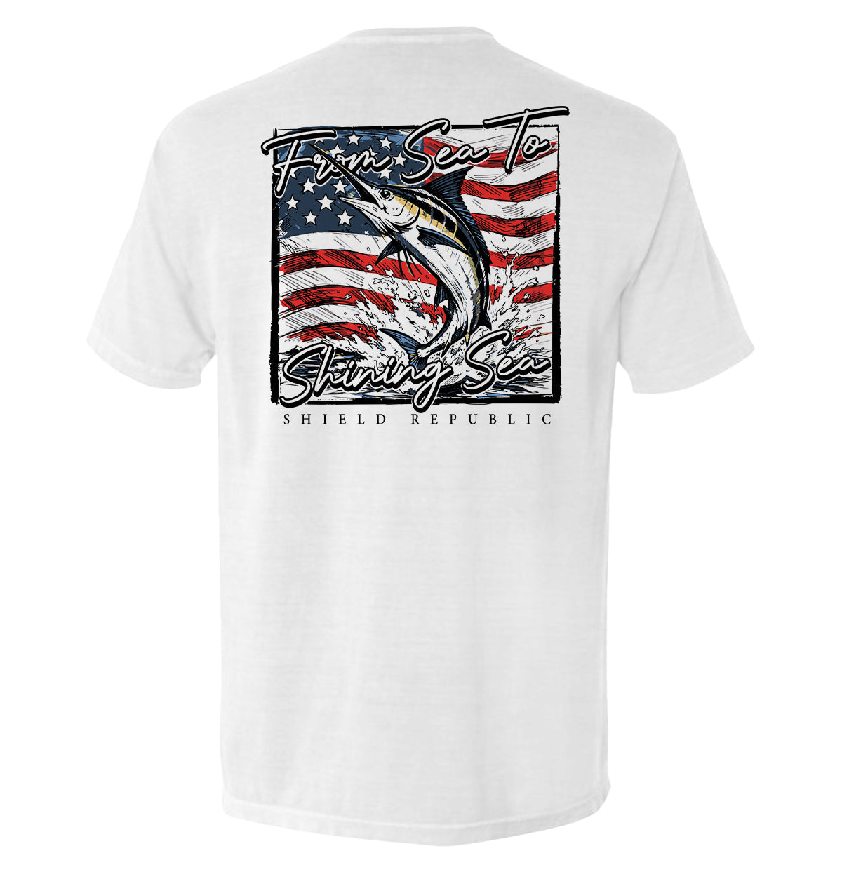 From Sea To Shining Sea Marlin (Back Print)