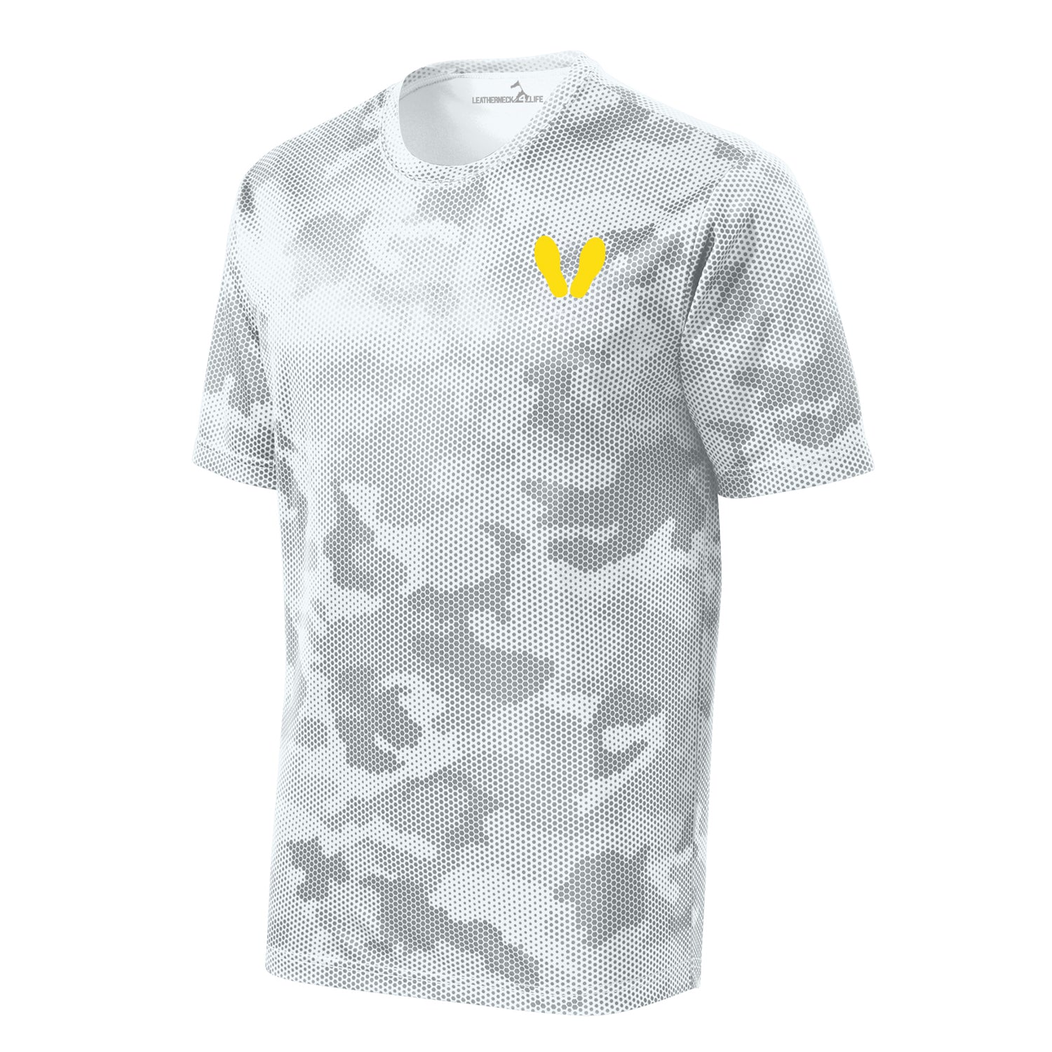 Camohex Yellow Footprints Left Chest Performance T-Shirt