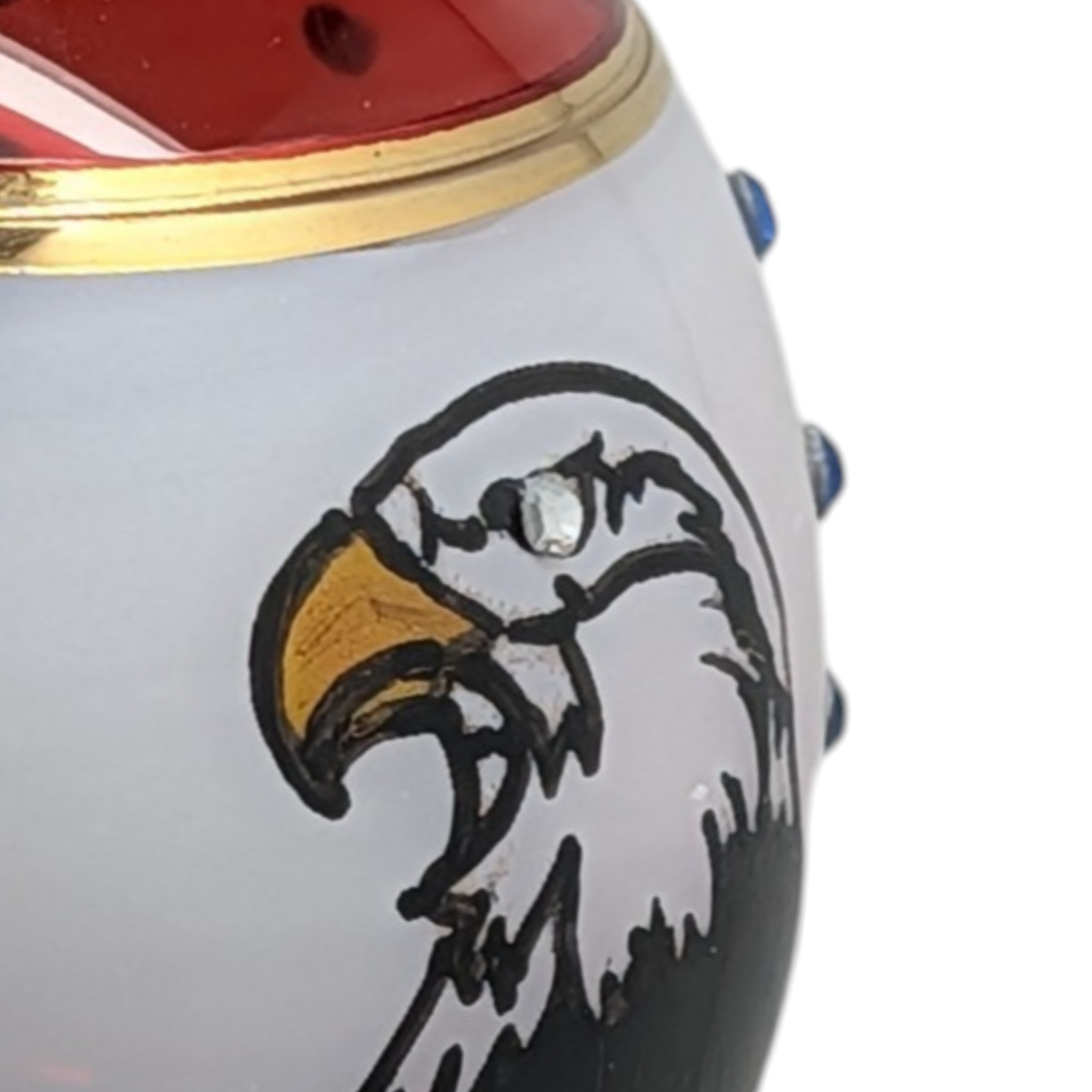 American Eagle with 50 Stars Ball Ornament