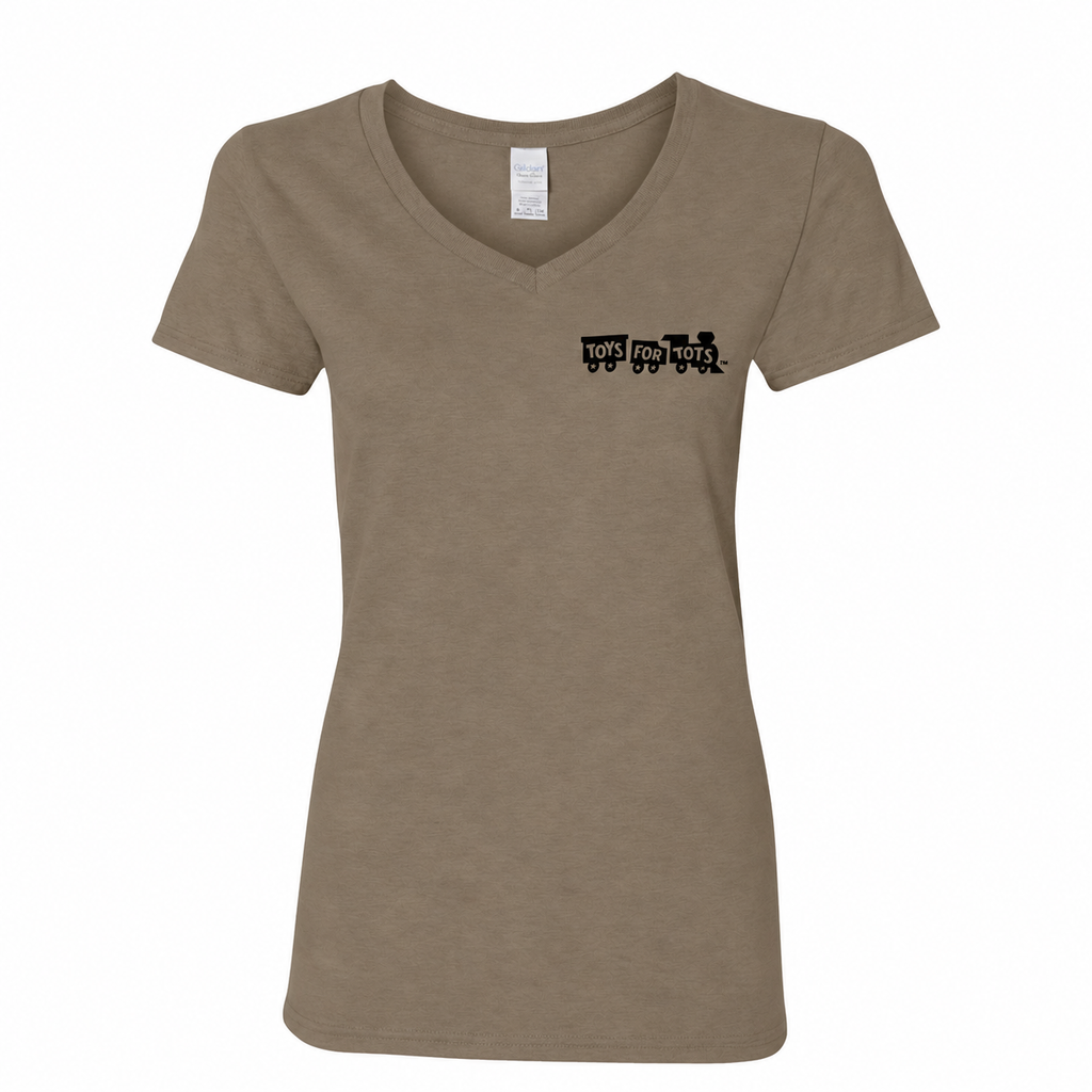 Black TFT Chest Seal Women's V-Neck