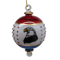 American Eagle with 50 Stars Ball Ornament