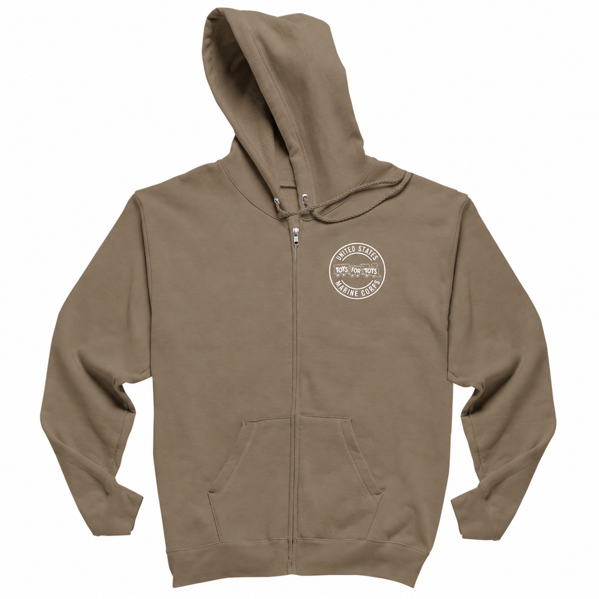 Circle TFT Chest Seal Screen Printed Full-Zip Hoodie