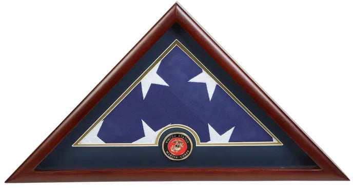 Marine Corps Frame, Marine Flag Display Case, Marine Corps Gifts - 5' x 9.5' Flag.