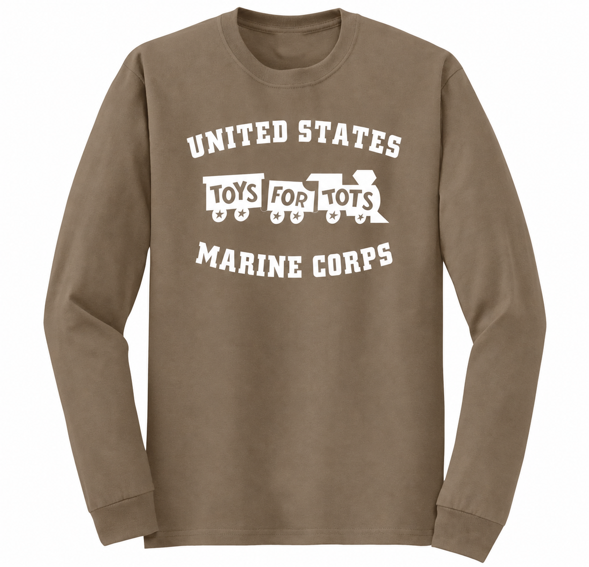 Kids White TFT Train Long Sleeve