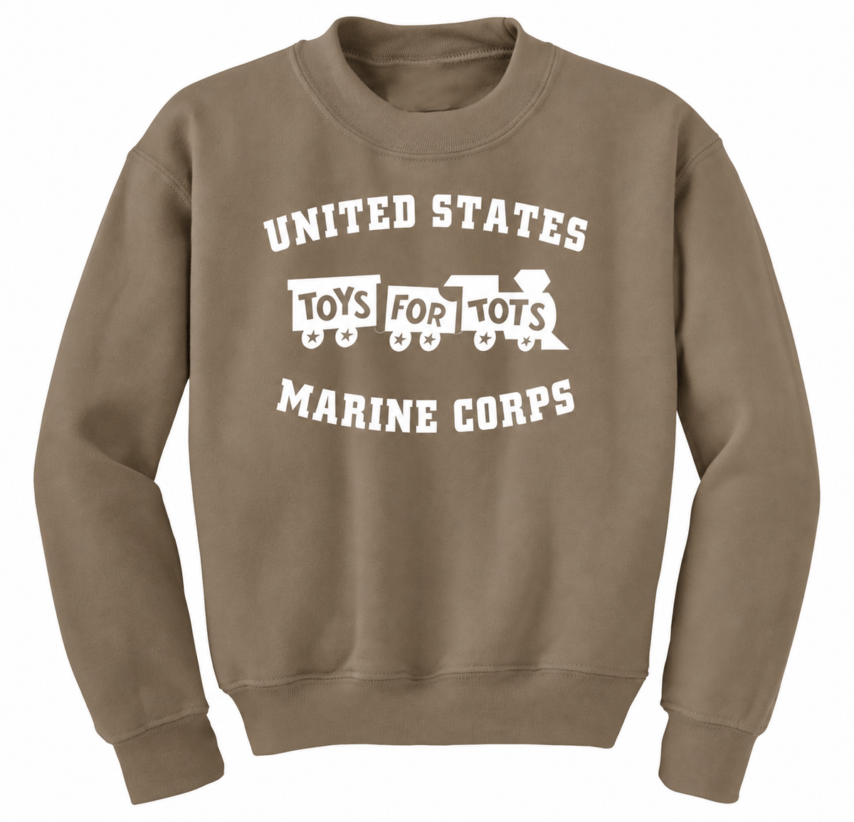 Kids White TFT Train Sweatshirt